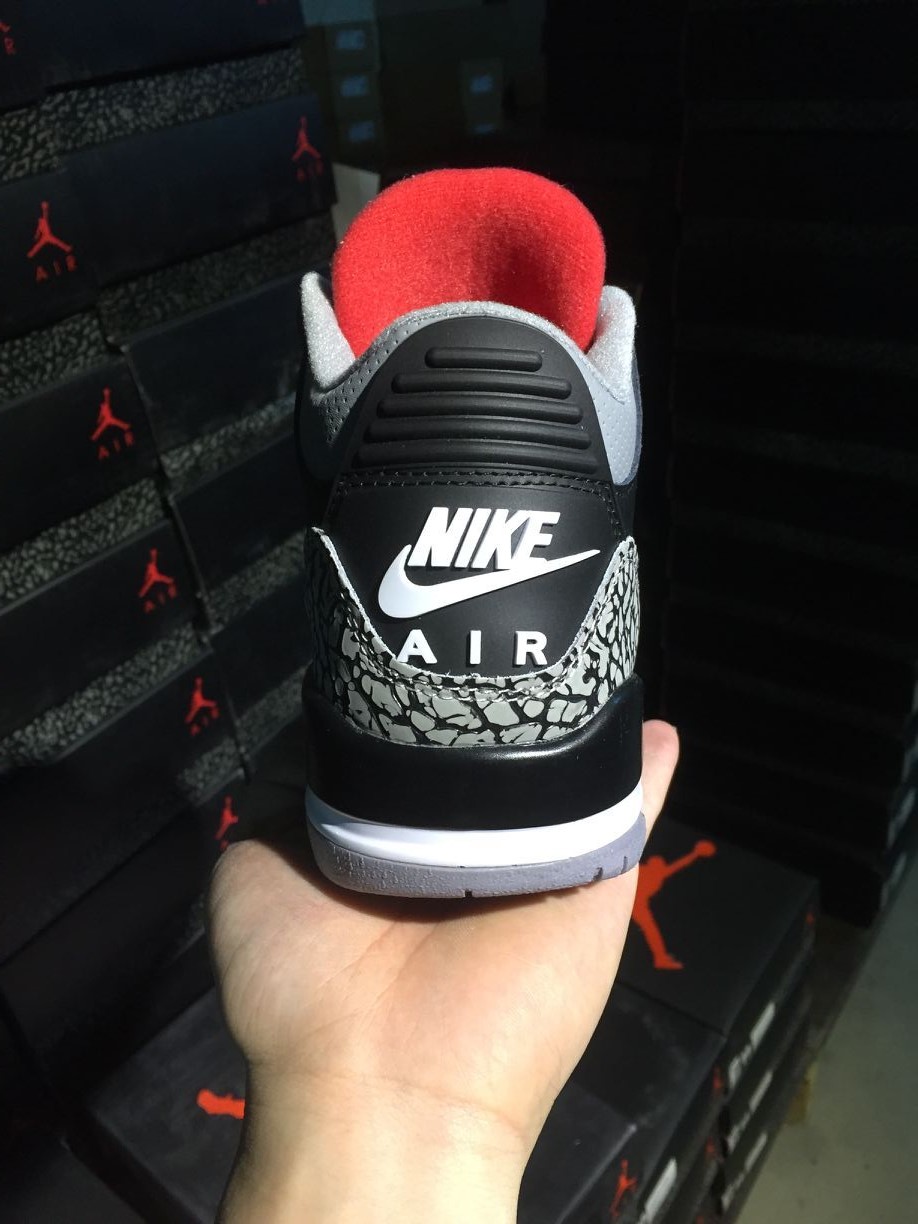 Jordan/Air Jordan [Real standard super A] aj3 AJ3 Jordan 3 generation Joe 3 Jordan 3 basketball shoes men's shoes Air Jordan 3 item number: 136064-120 Joe 3 white red 40-469 - Image 3